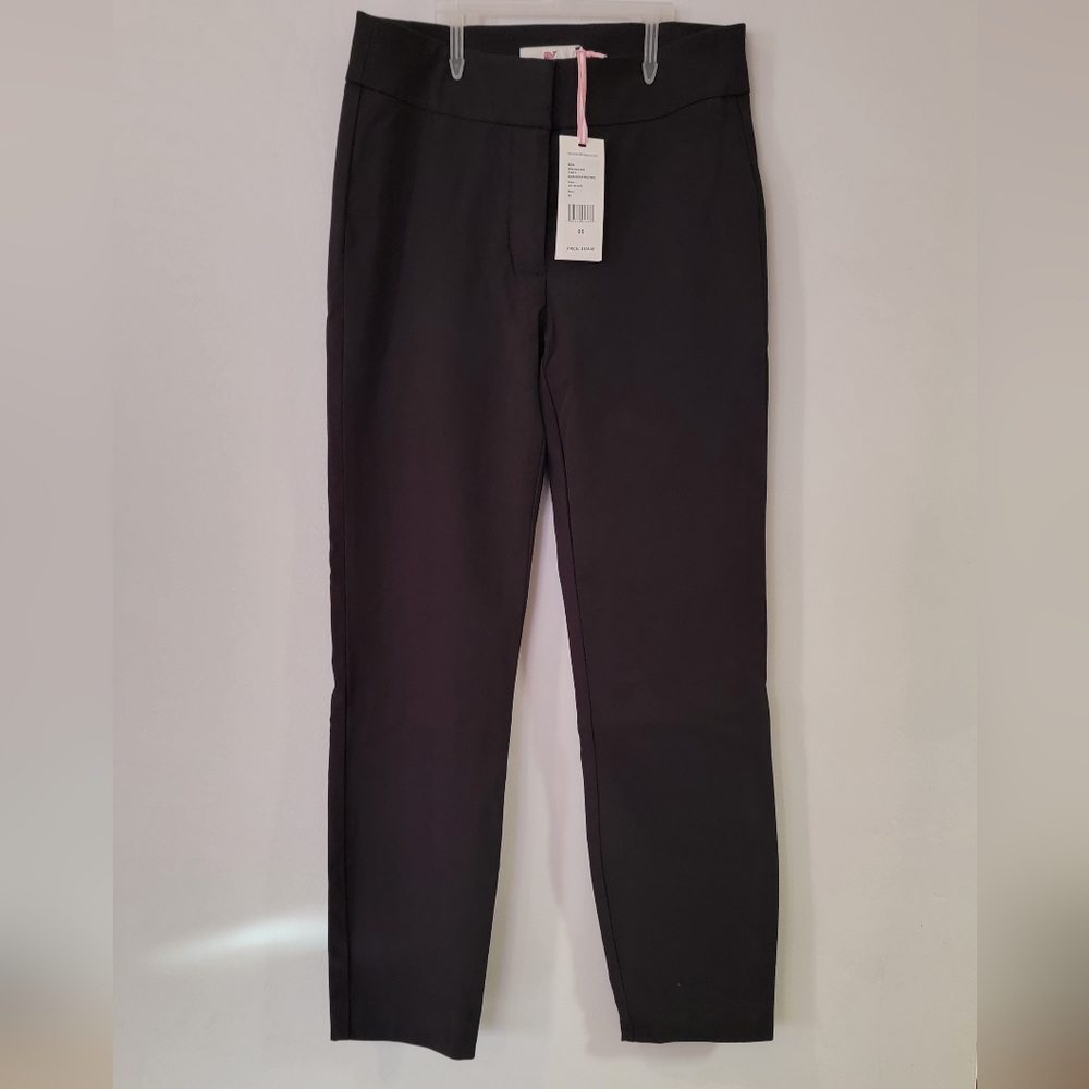 Vineyard Vines Bi-Stretch Slim Black Ankle Pants Size 00